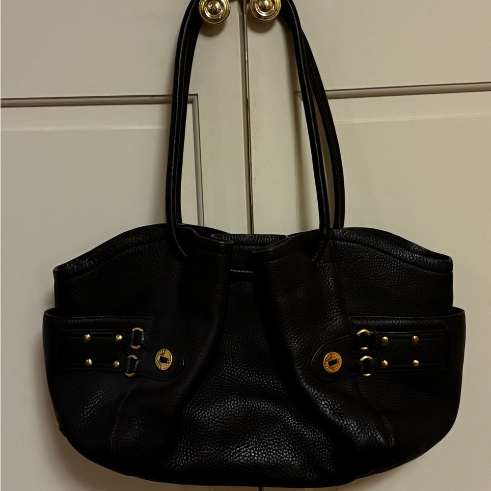 Cole Haan chocolate brown leather tote purse